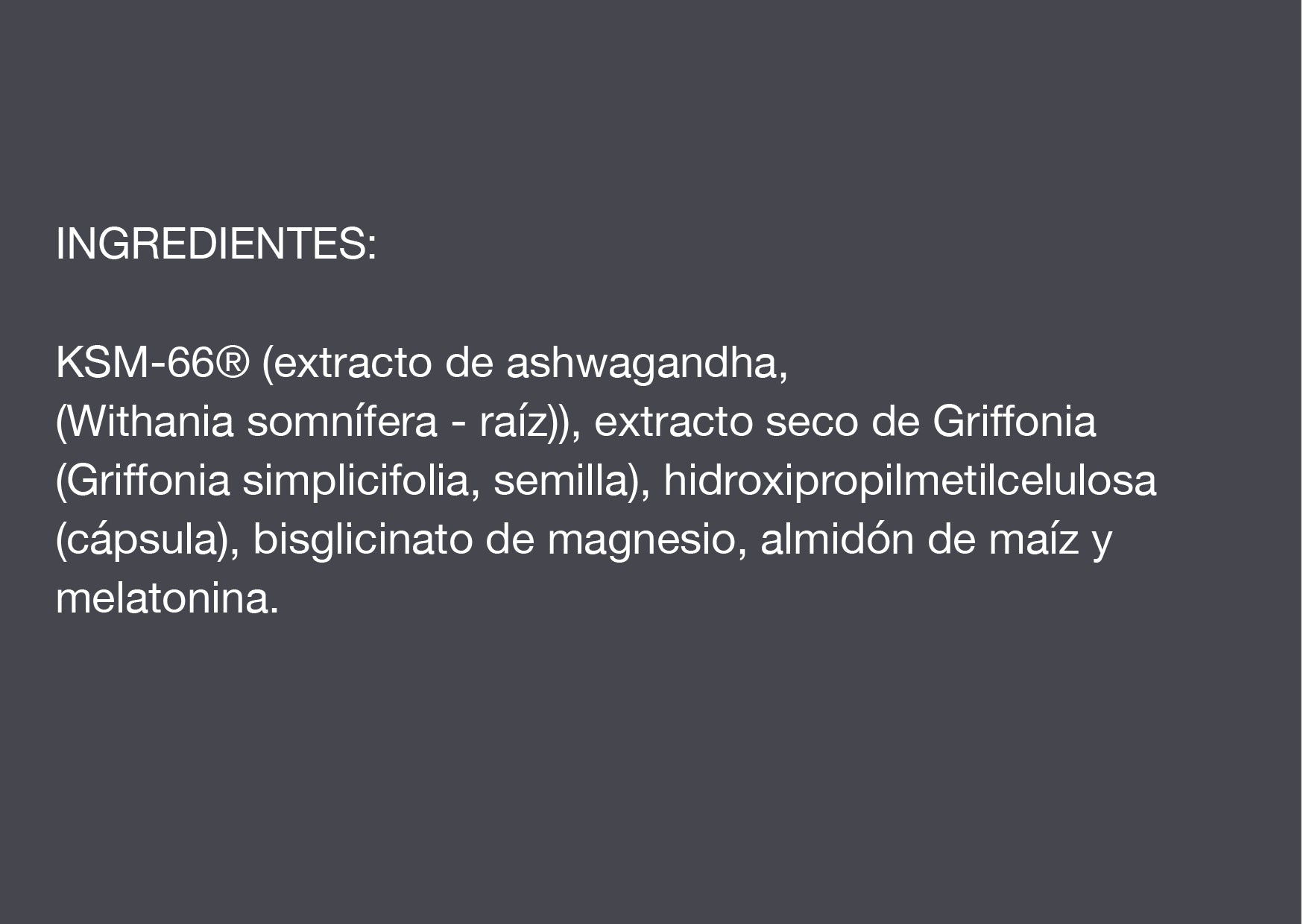Logout. Suplemento para dormir.