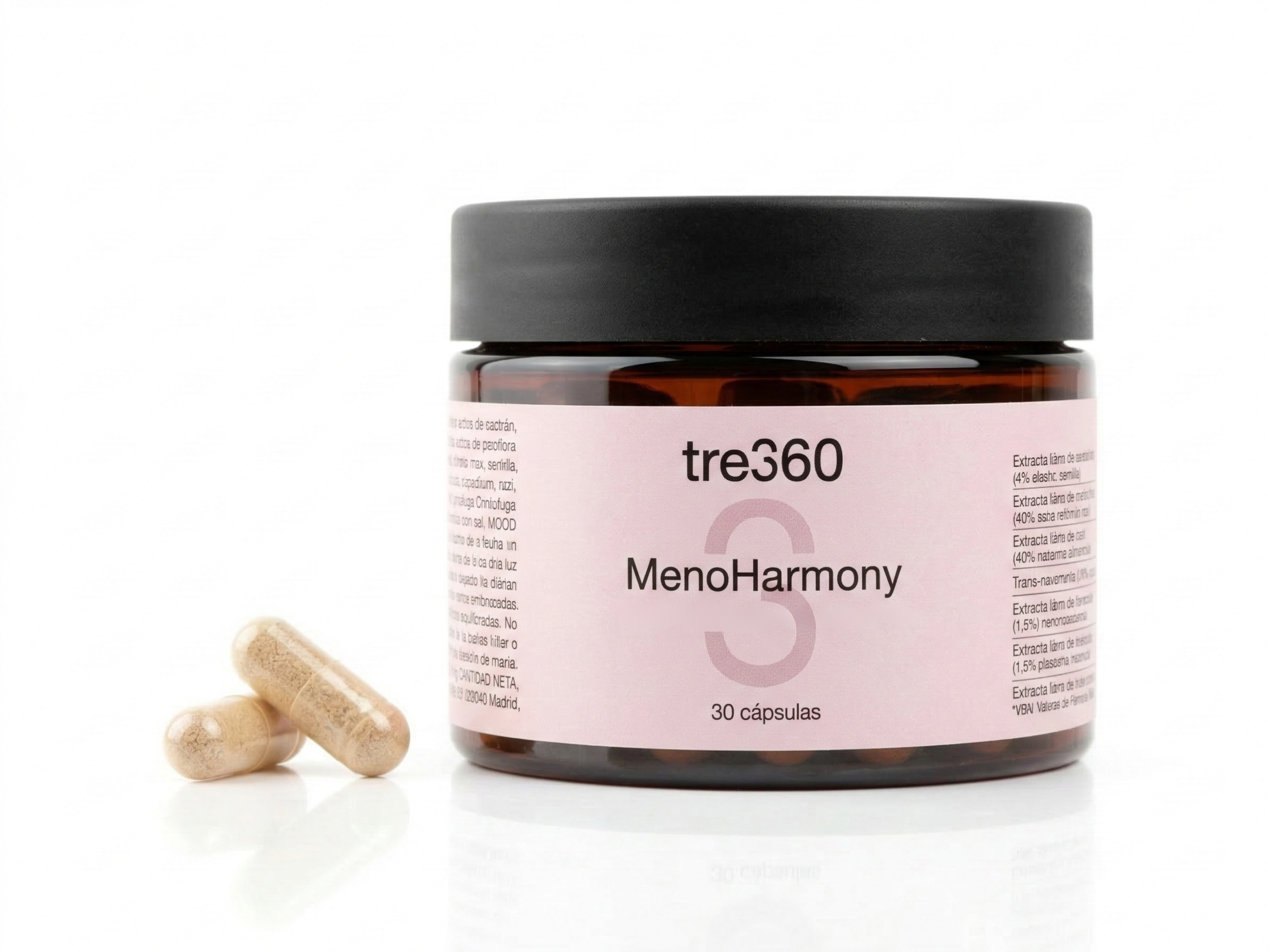 Suplemento Menoharmony tres60 — bienestar hormonal en la menopausia y perimenopausia