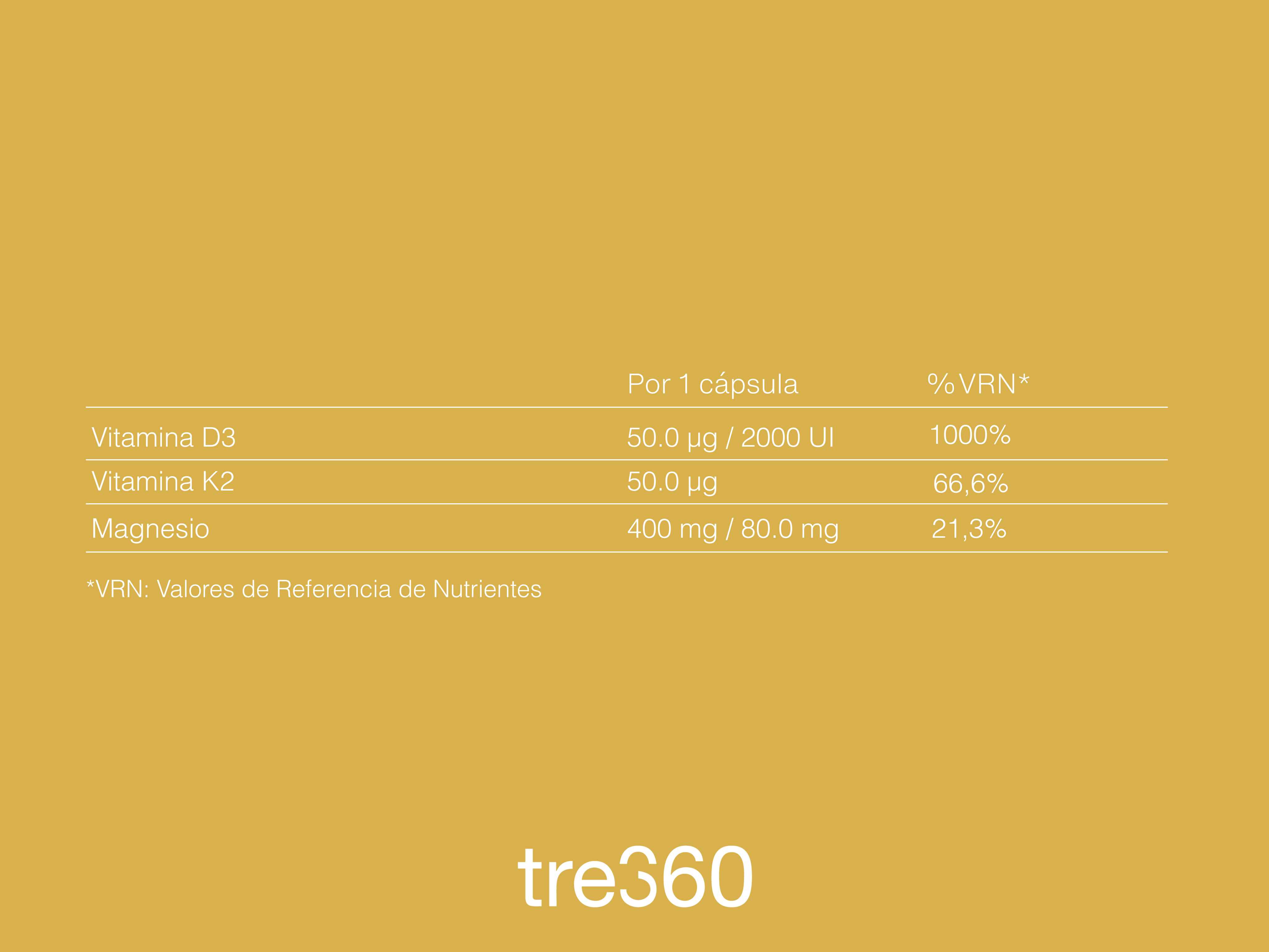 Vitamina D3 + K2 + Magnesio. Reforzar huesos y músculos.